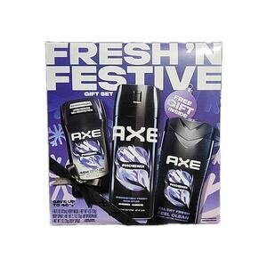 AXE Fresh Body Care Three Piece Gift Set Phoenix Mint Rosemary body Wash‎